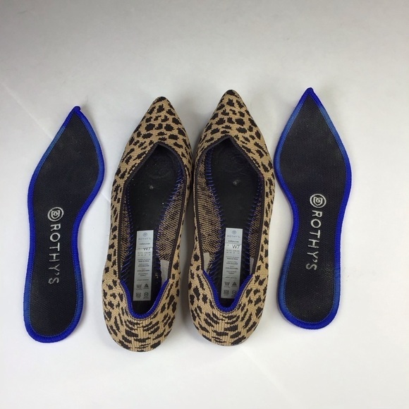Rothy’s The Point Flats in Cheetah Print Size 7. - Picture 8 of 10